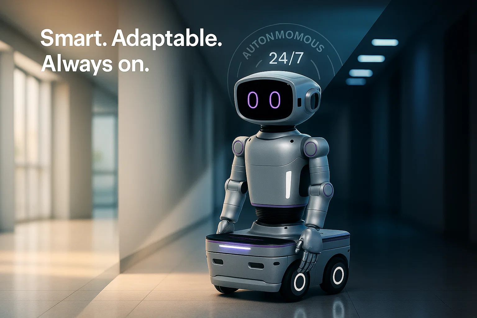 Lili-0 working in airport environment